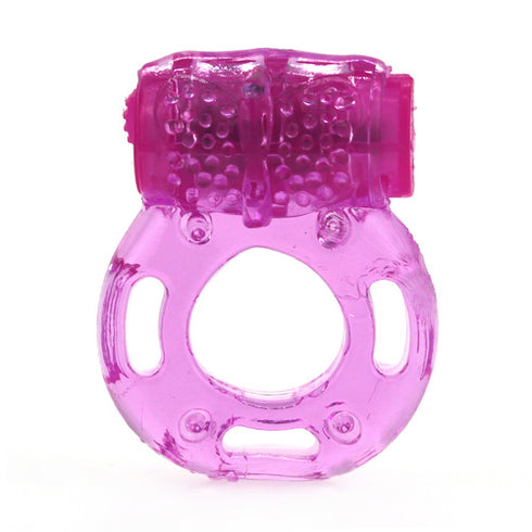 Vibrating Cock Ring Single Purple